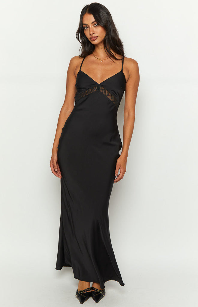 Hunta Black Maxi Dress – Beginning Boutique US