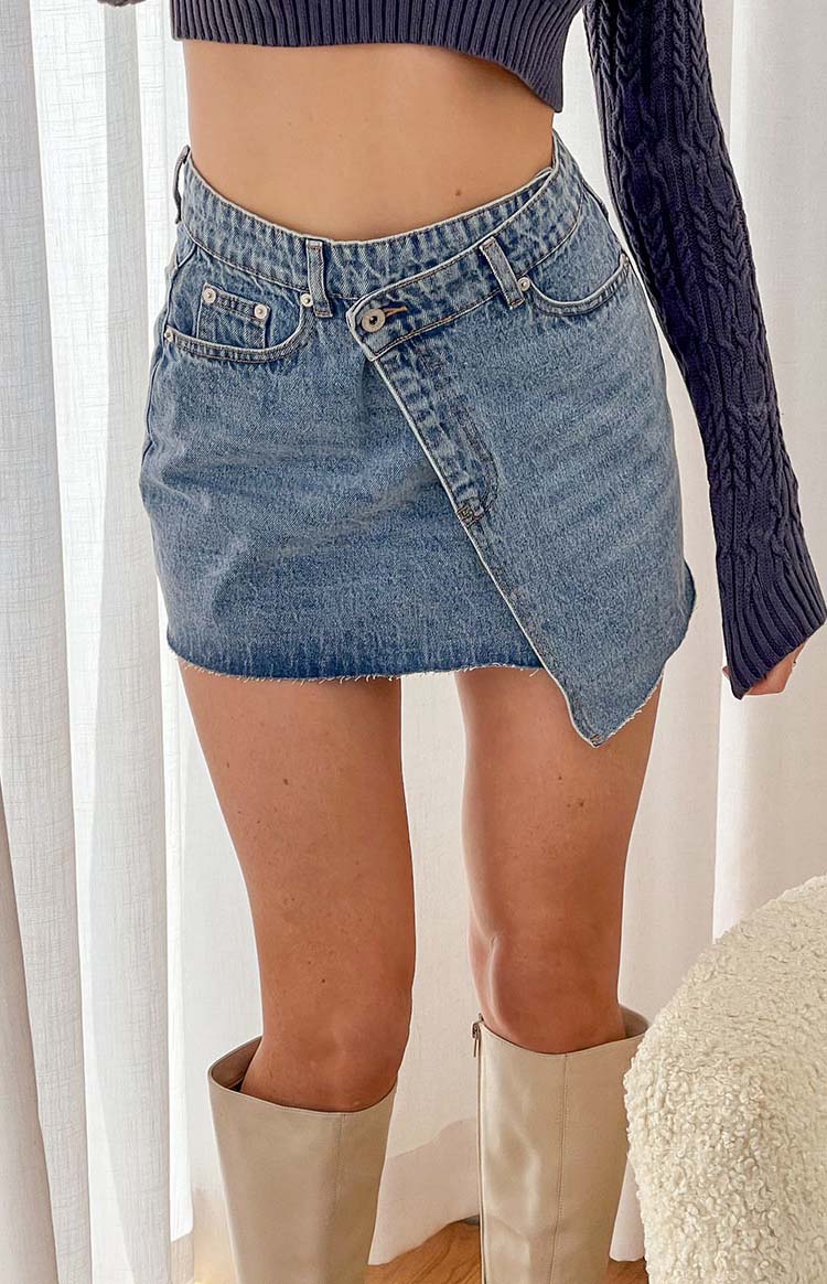 Denim Mini Skirt 