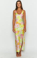 Jovie Yellow Floral Maxi Dress Image