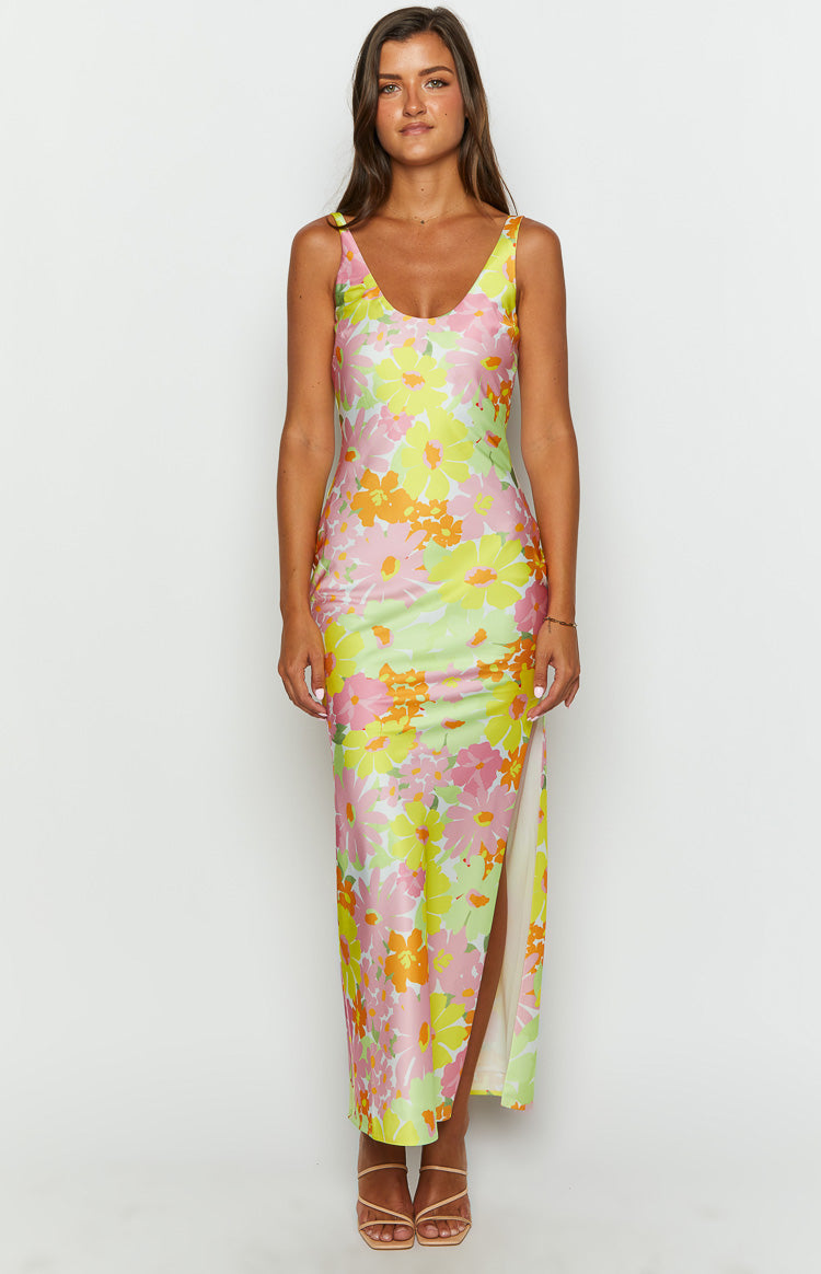 Jovie Yellow Floral Maxi Dress Image