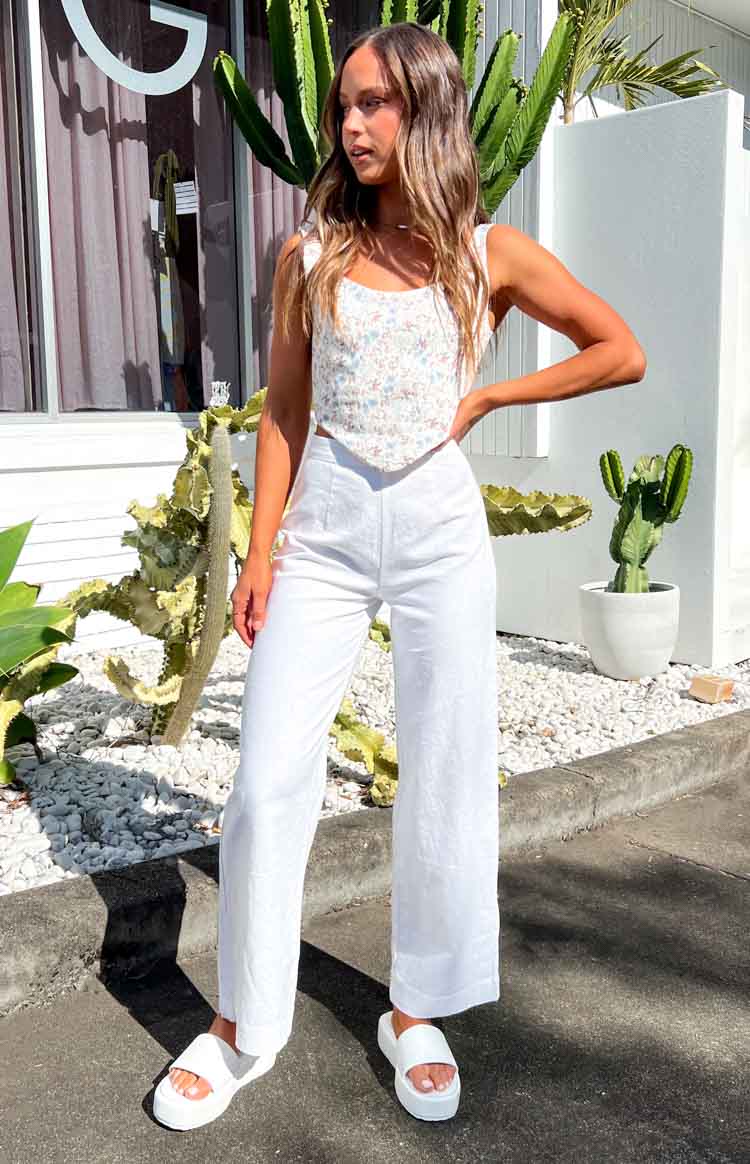 Eve Pants White – Beginning Boutique