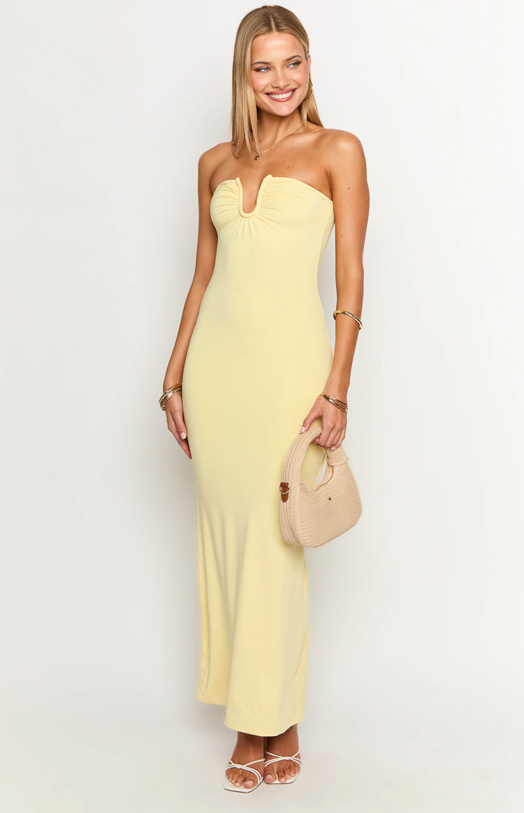 Julie Yellow Maxi Dress Image