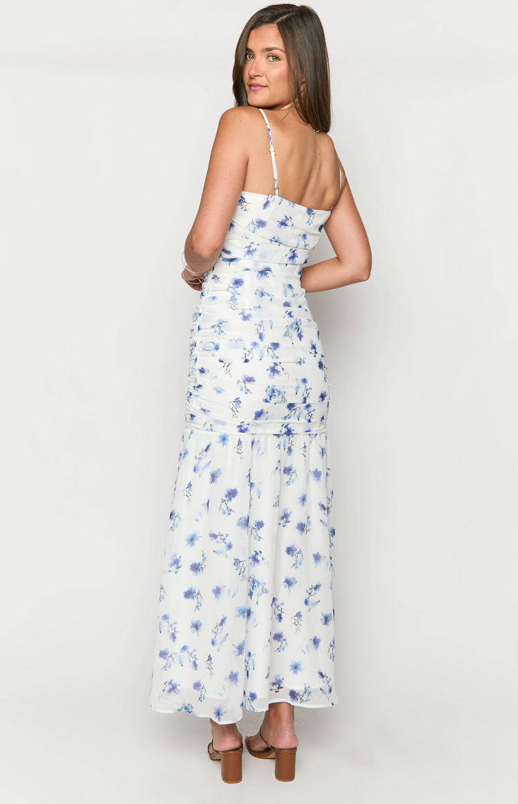 Kelee White Floral Maxi Dress Image