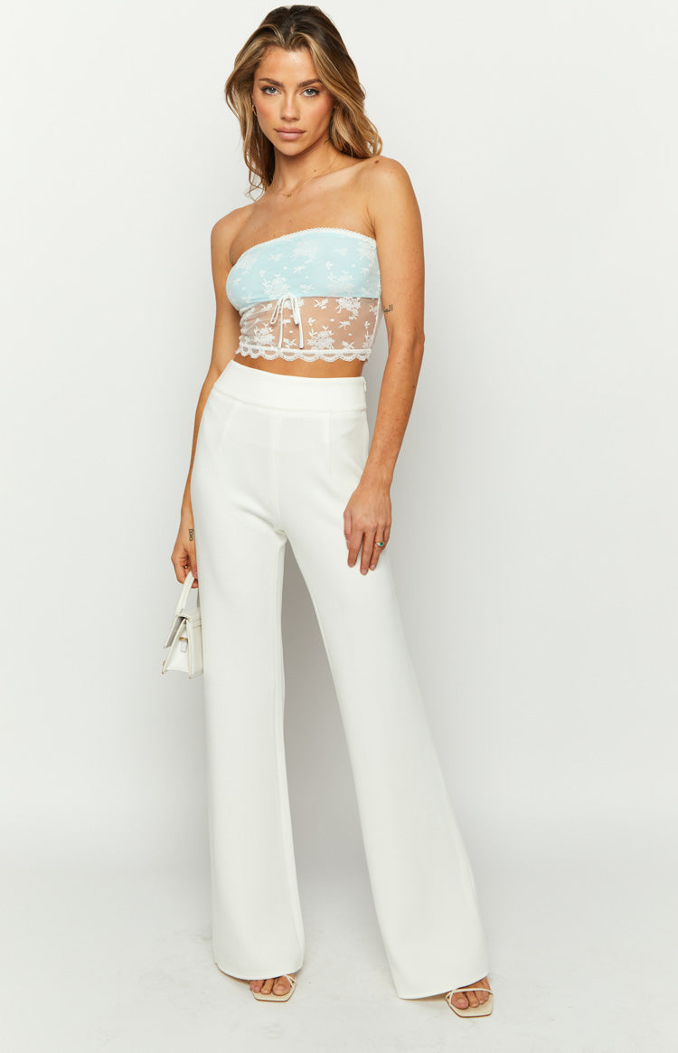 Kasy White Lace Tube Top – Beginning Boutique US