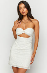 Kendra White Strapless Mini Dress Image