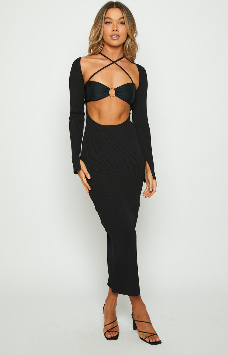 Kylie Black Maxi Dress Image