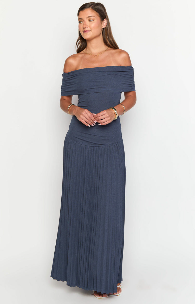 Lioness Field Of Dreams Navy Maxi Dress Image