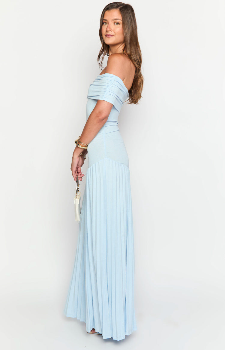 Lioness Field Of Dreams Soft Blue Maxi Dress Image