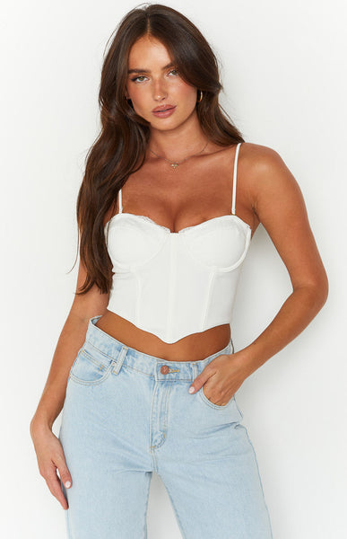Kasy White Lace Tube Top – Beginning Boutique US