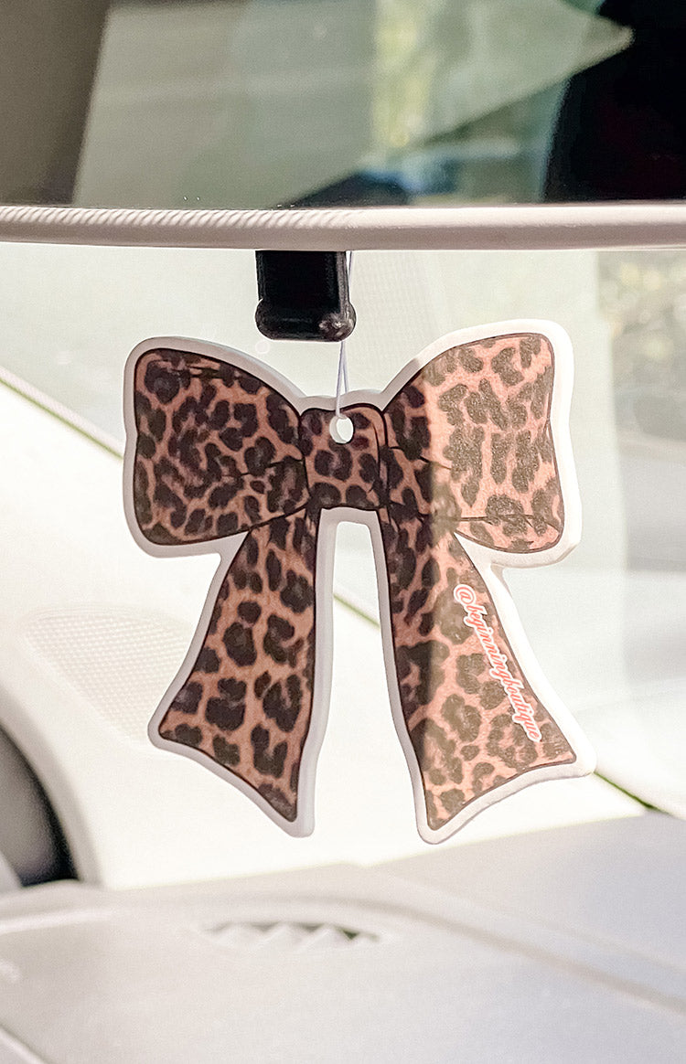 Leopard Print Bow Air Freshener Image