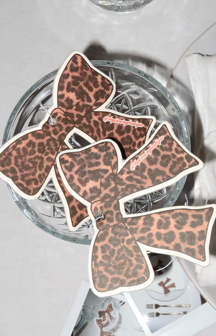 Leopard Print Bow Air Freshener Image