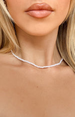 Leya White Pearl Choker Necklace Image