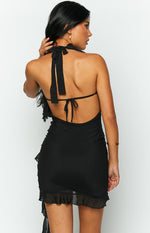 Ahana Black Mesh Mini Cut Out Dress, US 4 | Shop Mini Dresses by Beginning Boutique