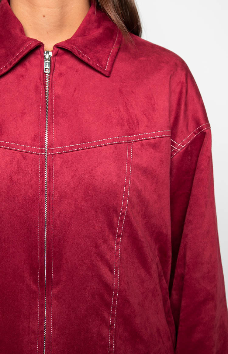 Lui Red Bomber Jacket Image