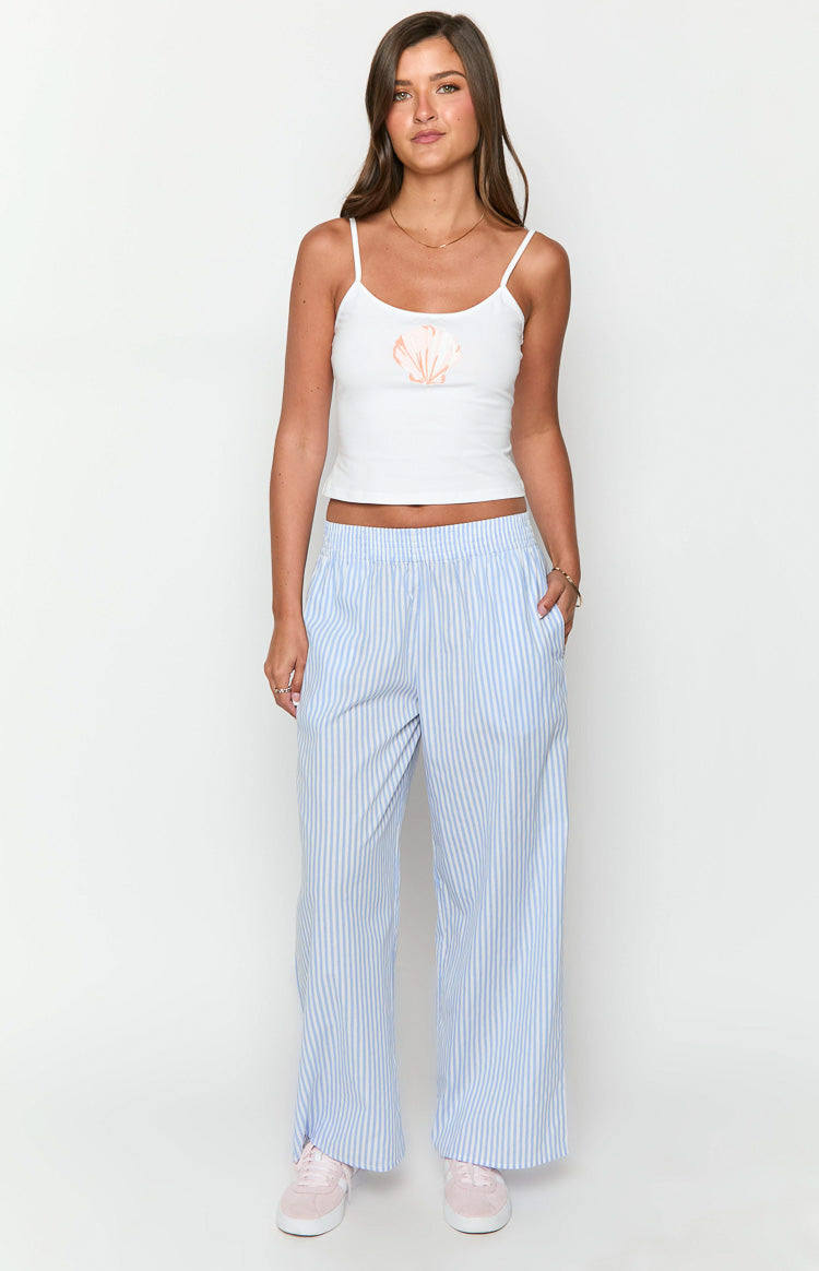 Mahalia Light Blue Stripe Pants Image