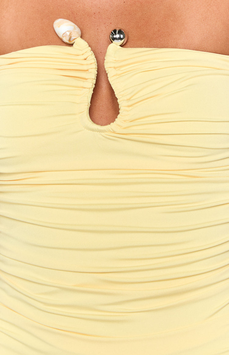 Mally Yellow Strapless Mini Dress Image