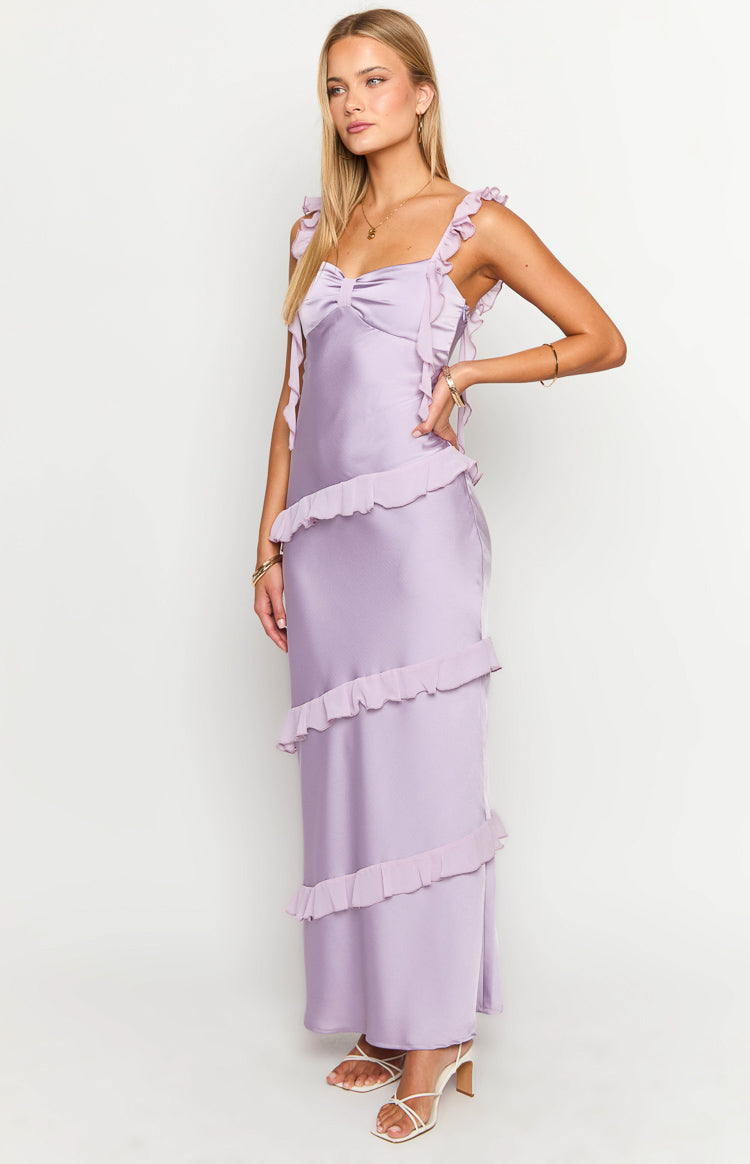 Marmalade Purple Ruffle Maxi Dress Image