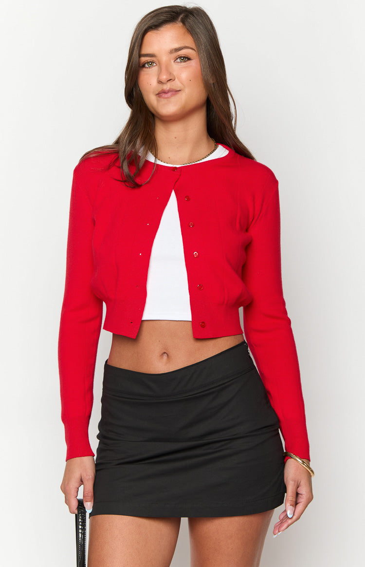 Mason Red Cardigan Image