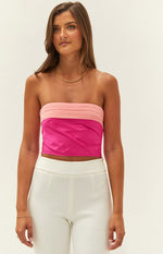 Sweetest Pink Strapless Crop Top – Beginning Boutique US