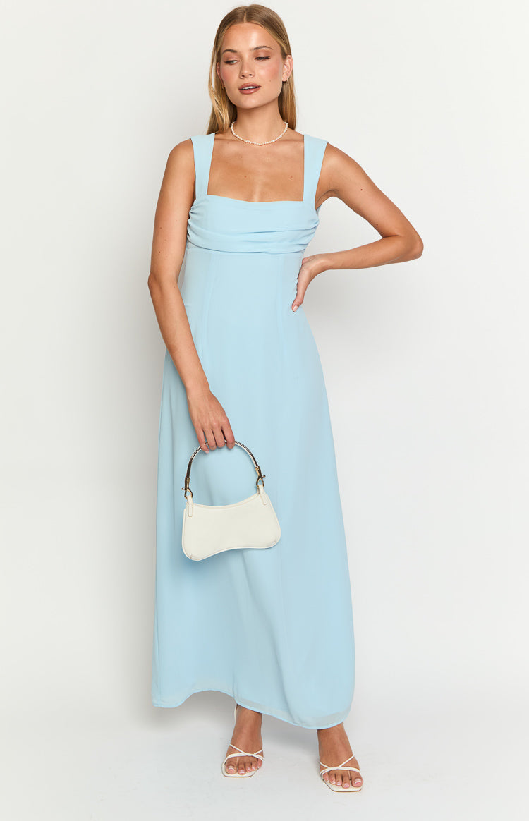 Misty Light Blue Maxi Dress Image