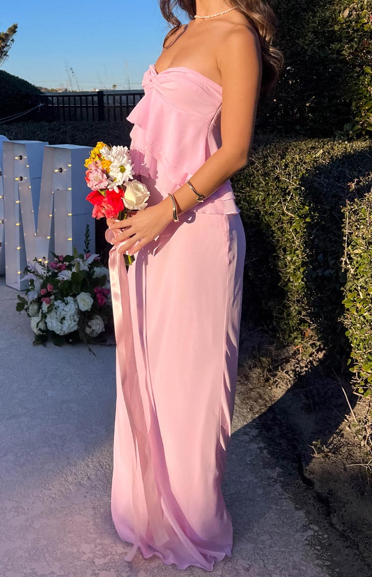 Myrna Pink Maxi Skirt Image