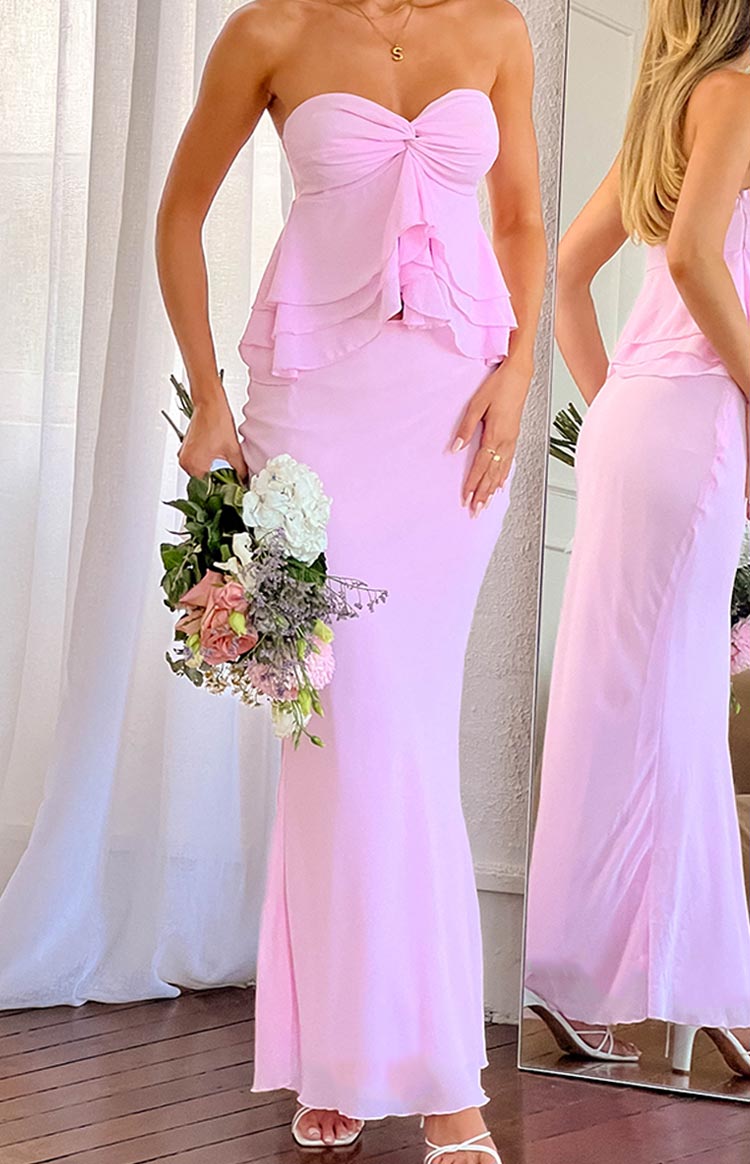 Myrna Pink Maxi Skirt Image