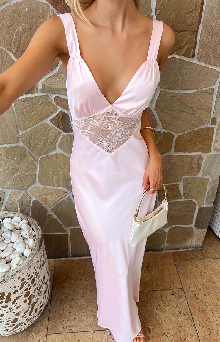 Nolan Light Pink Maxi Dress Image