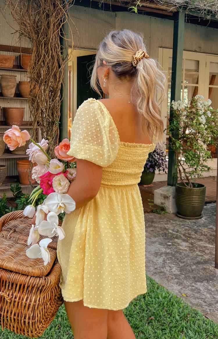 Yellow on sale jean dress