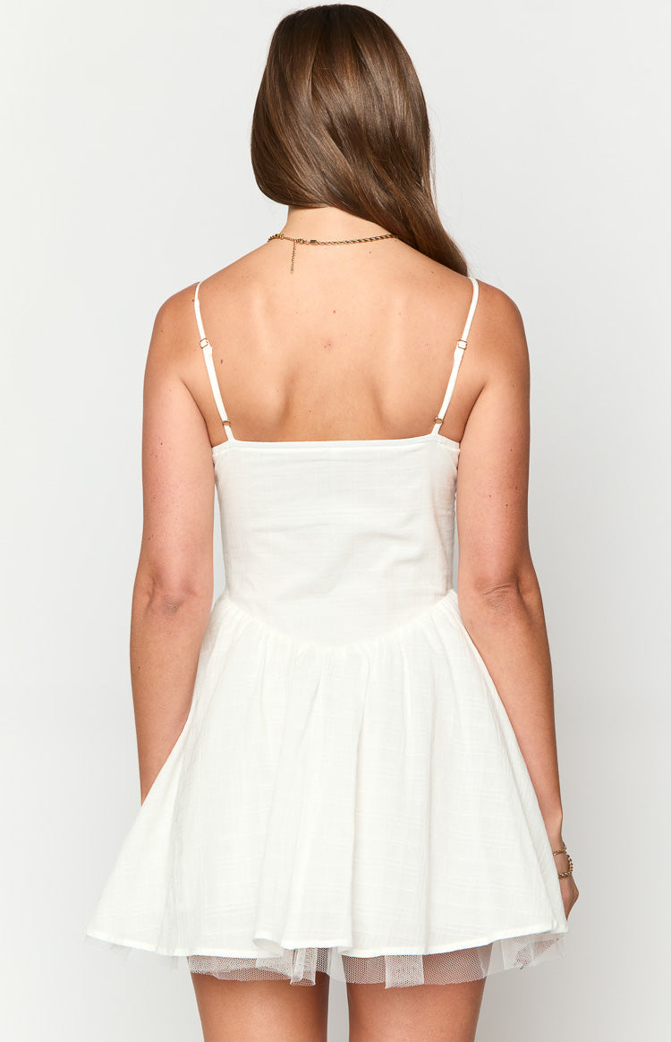 Peaches White Mini Dress Image