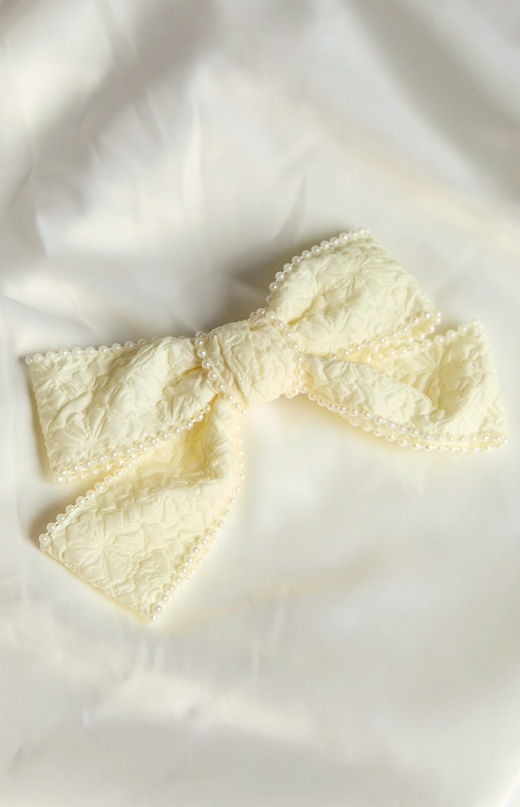 Penelope Cream Bow Hair Clip (FREE over $100) Image