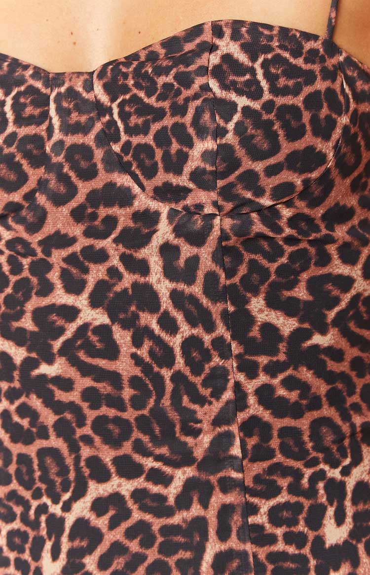 Penny Lane Leopard Print Mini Dress Image