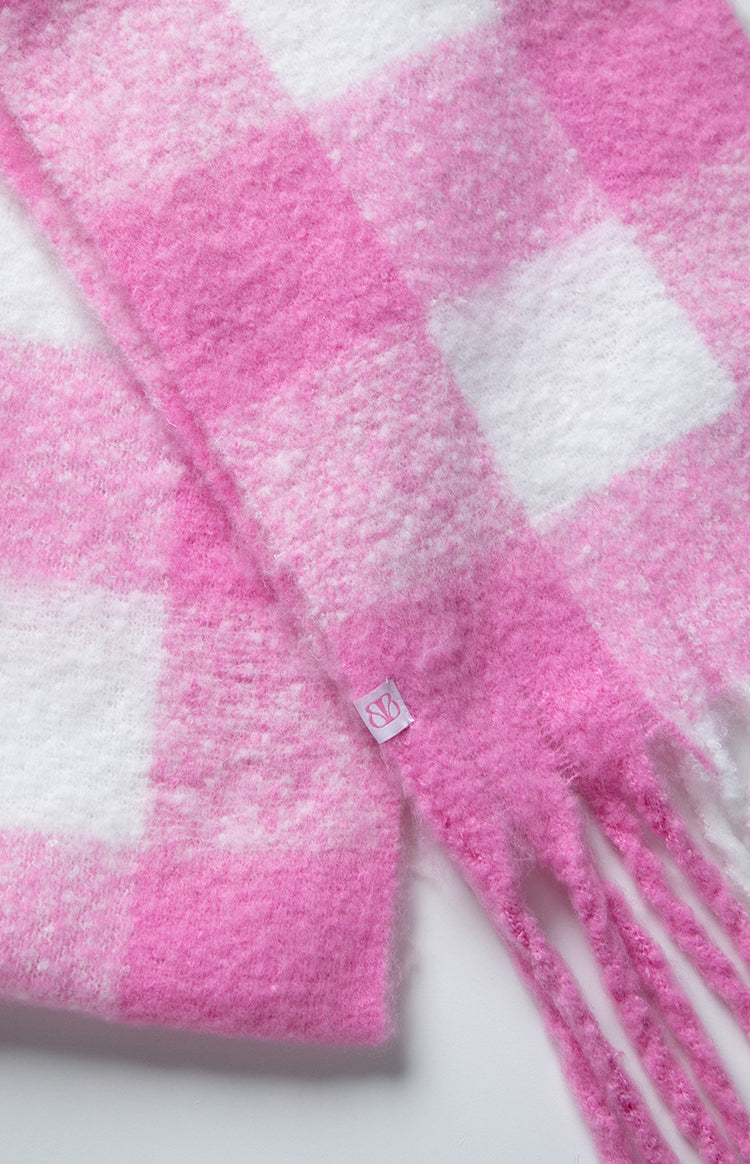 Pink Check Blanket Scarf (FREE over $215) Image