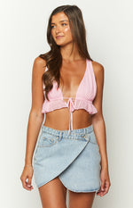 Poppy Pink Crop Top Image