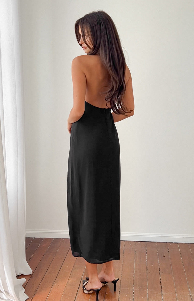 Portia Black Maxi Dress Image