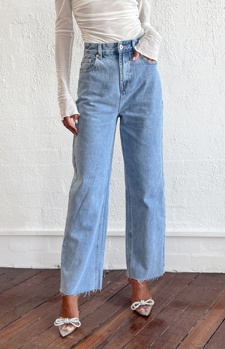 Judy Blue Anytime Anyplace Medium Wash High Waisted Double Button Wide Leg  Jeans | Freckled Poppy Boutique
