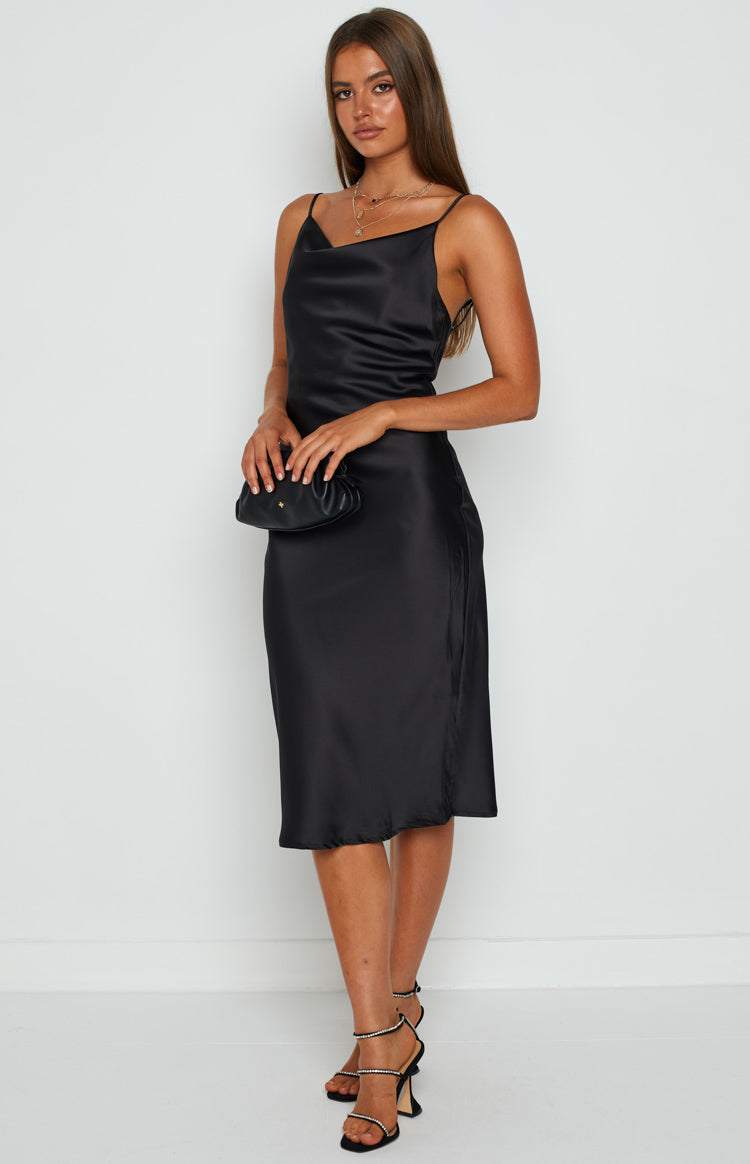 Schiffer Slip Midi Dress Black Image