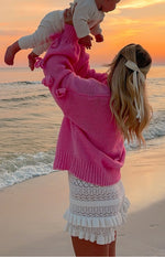 Short and Sweet Pink Knit Jumper Image