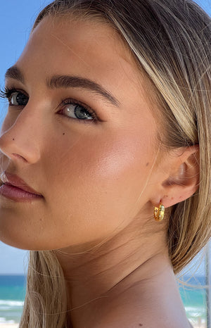 Stardust Gold Hoop Earrings (FREE over $150)