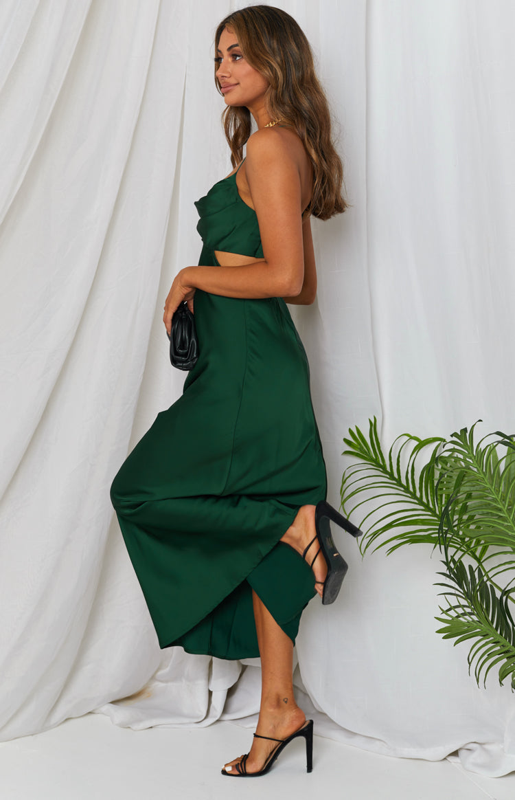 Taleah Cut Out Maxi Dress Green Image