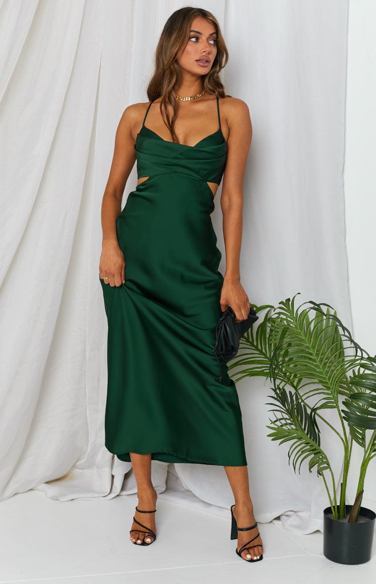 Taleah Cut Out Maxi Dress Green Image