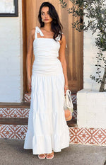 Tessa White Maxi Dress Image