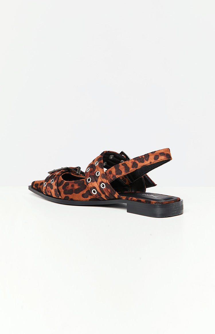 Therapy Matilda Leopard Print Pointed Flats Image