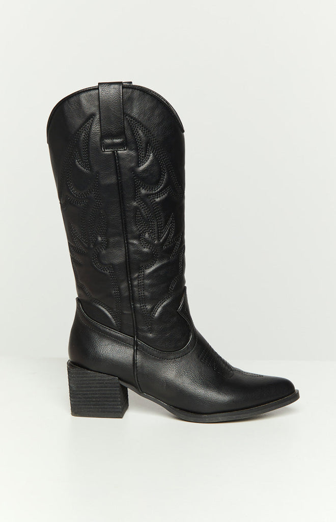 Therapy Ranger Black Cowboy Boots – Beginning Boutique US