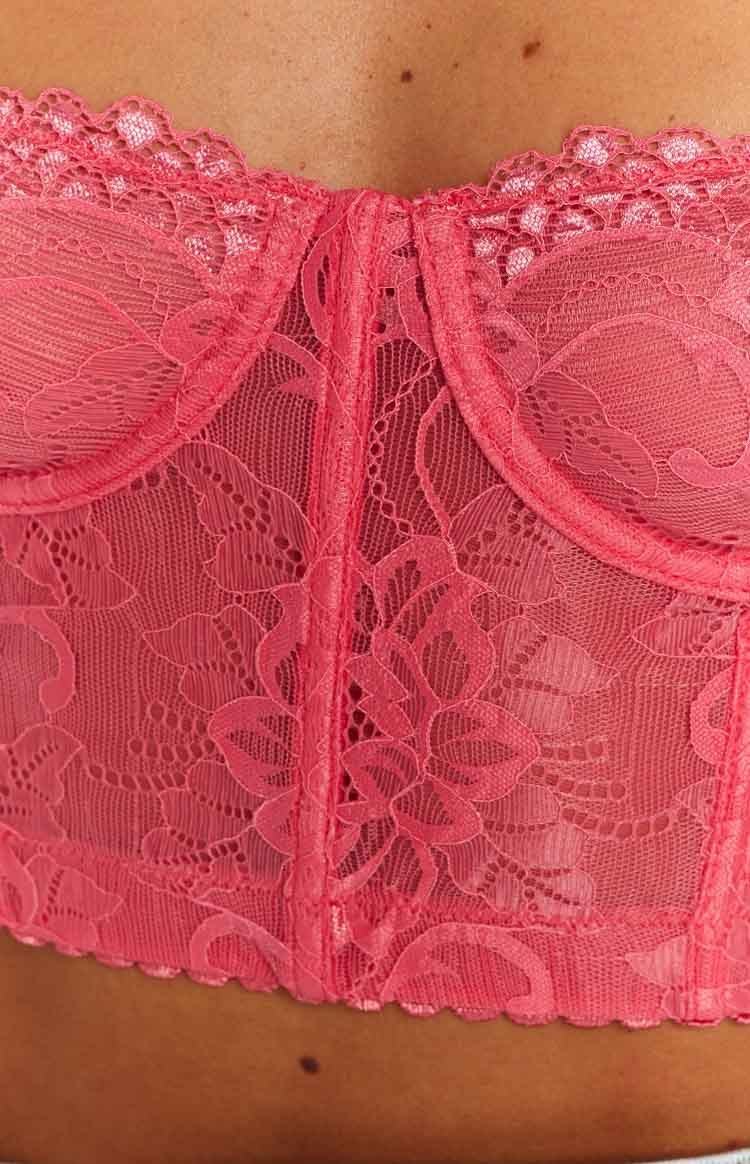 Leoni Pink Floral Corset Top – Beginning Boutique US