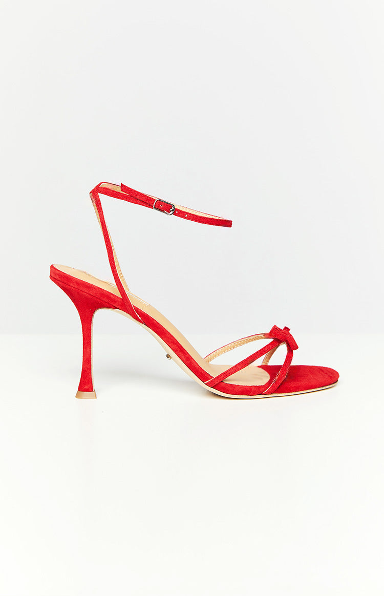 Tony Bianco Lover Red Suede Heels Image