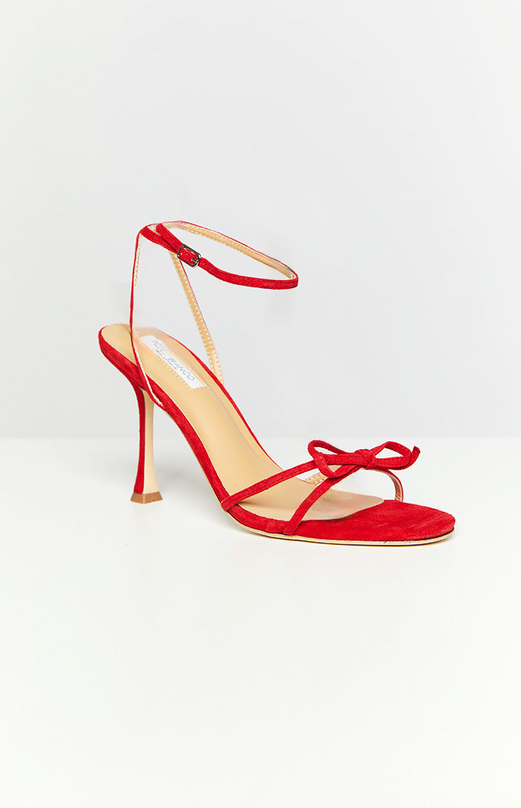 Tony Bianco Lover Red Suede Heels Image