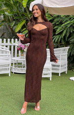 Camielle Brown Maxi Dress Image