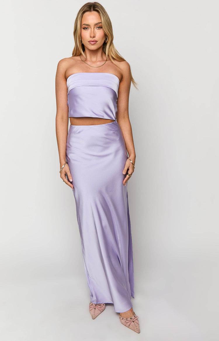 Genevieve Lilac Maxi Skirt Image