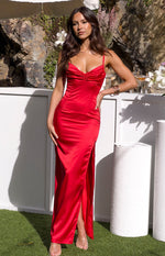 Honey Red Maxi Dress Image