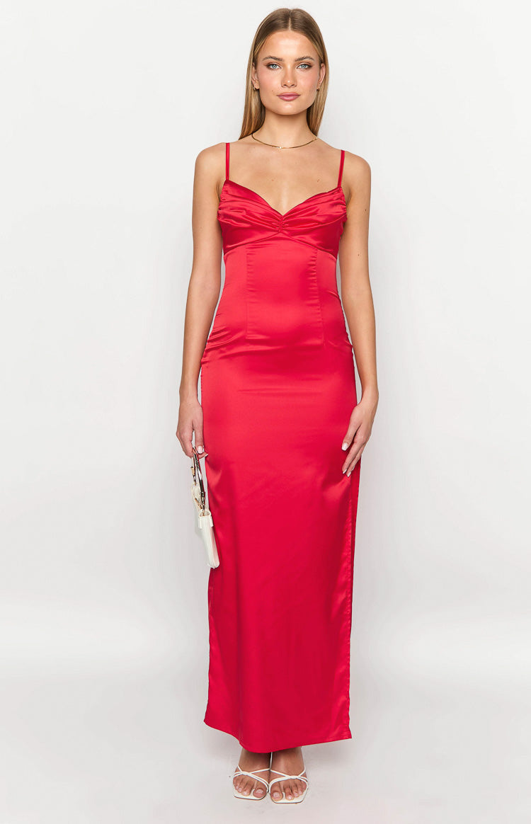 Honey Red Maxi Dress Image